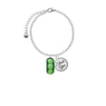 thumbnail image 2 of Delight Jewelry Fimo Clay Three Peas in a Pod - Domed Thank You Charm Bracelet, 6"+2", 2 of 5