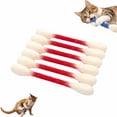 thumbnail image 2 of SeekLGT Cat Qtip Toy Cotton Cat Chew Red Stick for Teeth Cleaning Interactive Catnip Infused Dental Teething Toys for Bored Indoor Cats 6 in 6PC, 2 of 6