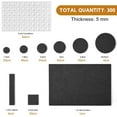 thumbnail image 2 of Annvchi 300PCS Felt Furniture Pads for Protecting Hardwood Floors, Round, Assorted Sizes Value Pack, Self-Stick design, Protecting from nicks, dents and scratches Black, 2 of 8