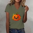 thumbnail image 2 of Bovemsi Tops for Women Trendy Soft Loose‑Fit V‑Neck Graphic Short‑Sleeve Prints Fashion Outfits Clothes L, 2 of 4