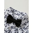 thumbnail image 4 of CARETOO Baby Boy Clothes Suit 0-24M Infant Gentleman Outfits Dress Shirt Bowtie Vest Pants 4PCS Set, 4 of 14