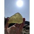thumbnail image 2 of Libyan Desert Glass Necklace,Golden Desert Glass Meteorite Necklace,Irregular Shape, 2 of 7