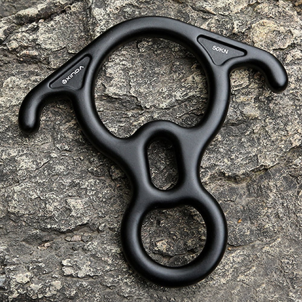 Opolski 50NG Figure 8-Rappel Rock Climbing Eight Rings Descender Device Carabine