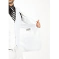 thumbnail image 2 of Mens Suit Two Piece Solid Notch Lapel Set With Free Matching Vest, 2 of 4