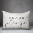 thumbnail image 2 of Creative Products Beach Please White and Grey 14x20 Indoor / Outdoor Pillow, 2 of 2