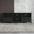 thumbnail image 5 of Resenkos 70" Black TV Stand Entertainment Center for TVs Up to 80" with 2 Drawers and Open Storage, 5 of 7