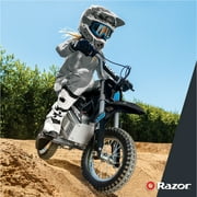 Razor Dirt Rocket MX350 - Black with Decals, up to 14 mph, 24V Electric Dirt Bike for Child 8+