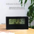 thumbnail image 4 of Latrodar Digital Alarm Clock With LCD Weather Display Non-Toxic Management Reminder Black Home Essentials, 4 of 5