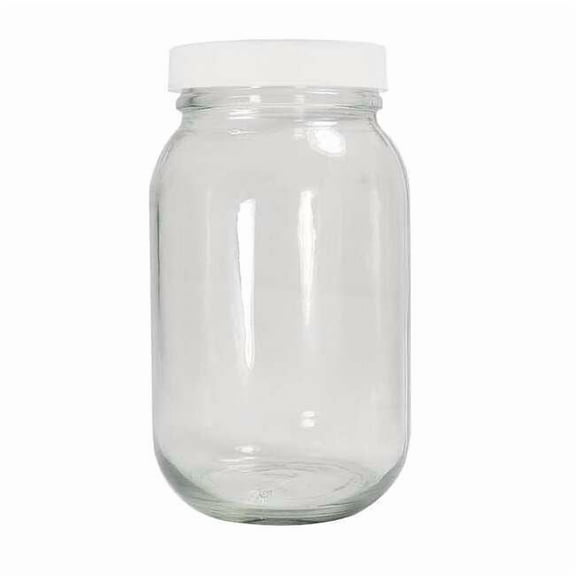 Qorpak Bottle,Wide,8 Oz,Standard,Glass,PK24 GLC-01778