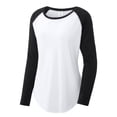 thumbnail image 1 of Gravity Threads Señoras Tri-mezcla Humedad Tumming Rendimiento Scoop Manga larga, Negro / Blanco M Gravity Threads Camisa, 1 of 1