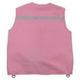 thumbnail image 2 of Eagle Eye Explorer Kids Cargo Vest for Boys and Girls with Reflective Safety Straps. 100% Cotton. Size: M/L Color: Pink, 2 of 3