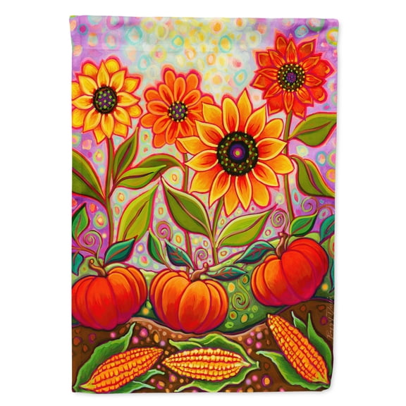 Fall Harvest Flag Canvas House Size