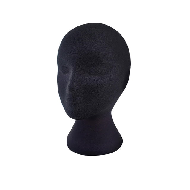 Modelo de cabeza de maniquí, estante de soporte, cabeza de maniquí, cabeza de espuma flocada femenina, modelo para , , gafas, auriculares, Estilo B