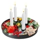 thumbnail image 4 of Bandeja Magnética para Velas Cónicas de Metal Redonda de 23 Cm con 4 Soportes Magnéticos, Bandeja Decorativa, Soporte Festivo para Velas de Adviento., 4 of 7