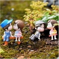thumbnail image 5 of Pvc Kissing Couple With Bench Miniature Dolls Ornaments Decorative Figure, 5 of 6