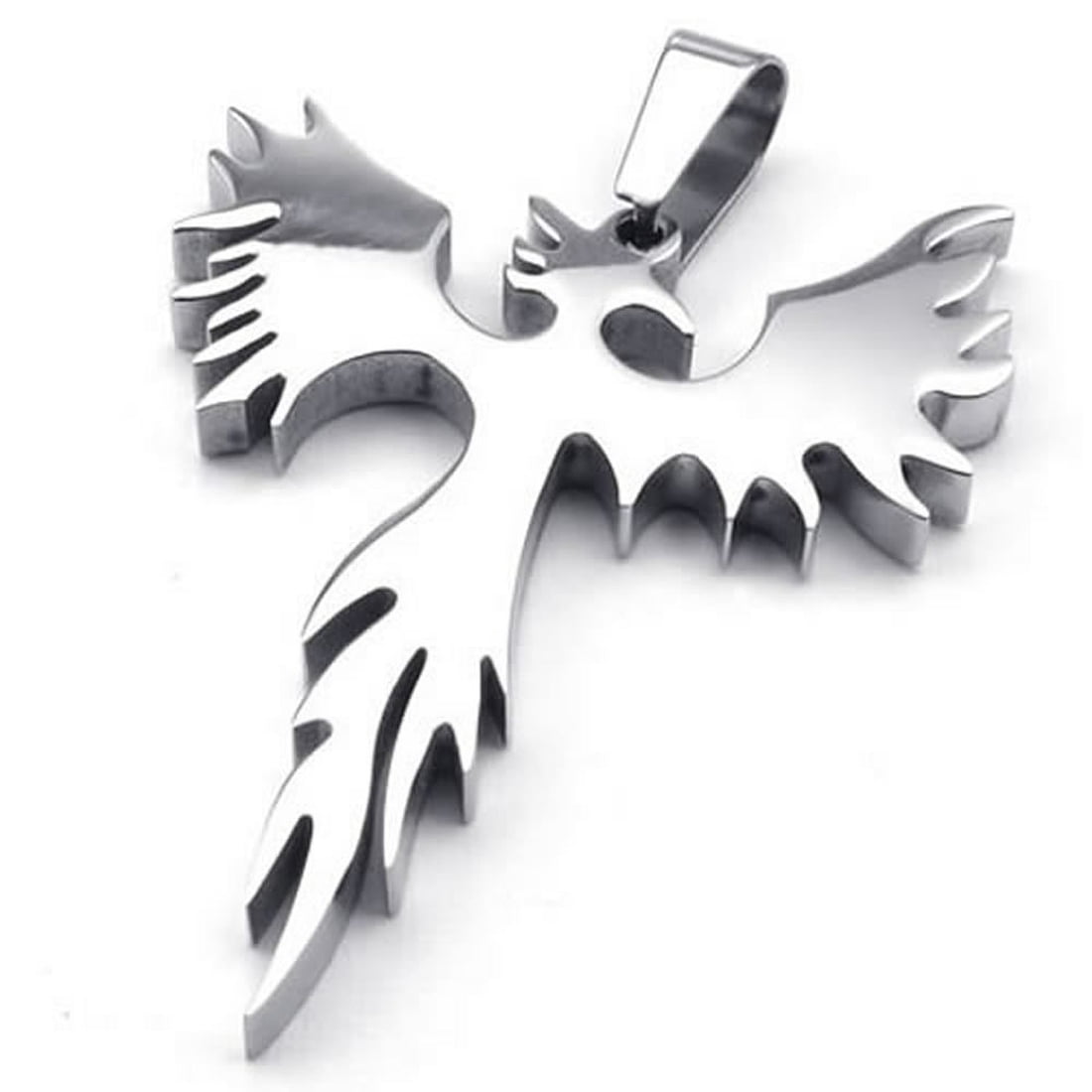 Personality Stainless steel Phoenix pendant Necklace Jewelry for Women Men 