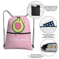thumbnail image 2 of Sigee Cute Avocado for Drawstring Zipper Backpack ,Waterproof, Durable, Lightweight Gym Bag for Sports, 2 of 5