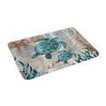 thumbnail image 2 of JOOCAR Marine Life Teal Turtle No Slip Floor Rug Carpet Mat for Bathroom Kitchen Decor 16x24 inch, 2 of 8