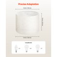 thumbnail image 4 of VEVOR Drum Lamp Shade, 13 in Top x 13 in Bottom x 10 in High, Medium Drum Linen Lampshade, Replacement Lamp Shade for Table Lamps Floor Lamps Pendant Lights, Easy Assembly Required (Light Linen), 4 of 9