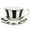Black, variant on CTIRCHIU Extra Fine Porcelain Mug Coffee Cup Saucer Set Black Ceramic 1Set European Style