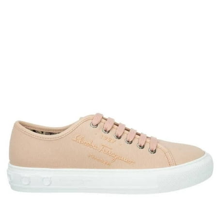 

Salvatore Ferragamo Ladies Pink Lemonade Mediterr Low Cut Sneakers Brand Size 10.5