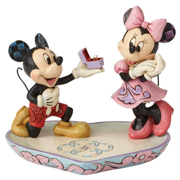 Enesco Disney Traditions by Jim Shore - Mickey Proposing to Minnie Ring Dish