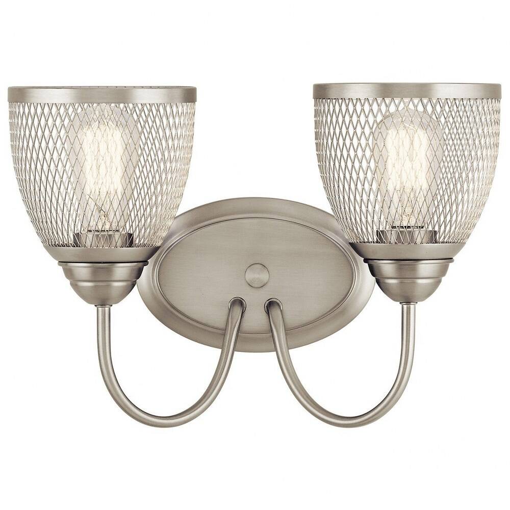 Voclain 2-Light Bathroom Vanity Light in Black