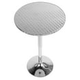 thumbnail image 2 of Mesa de bar redonda ajustable Bistro contemporánea en plateado de LumiSource Lumisource BT-TLBISTRO23RN, 2 of 2