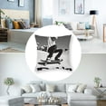 thumbnail image 5 of nygtbtfer Throw Pillow Cover Skaters Gonna Skate Skateboarding Related Lettering Quote About Skateboard Pillowcase Home Decorative Square Pillow Case Cushion Cover White, 5 of 7