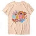 thumbnail image 1 of Blusas de Manga Corta para las Mujeres Divertido Impreso Cuello Redondo Tee, Vintage Humor Gráfico Blusas de Primavera para las Mujeres, 1 of 3