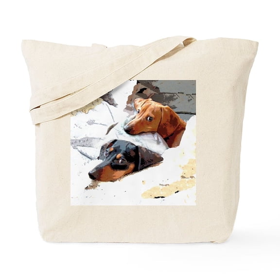 CafePress - Naptime Dachshund Dogs Tote Bag - Unisex Canvas Tote Bag, Beige, 1-Piece