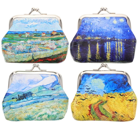 4Pcs Small Coin Purse Portable Mini Change Purse Coin Bag Women Coin Pouch for Keys