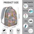 thumbnail image 5 of Watercolor Dog Lovers Backpack – Funny Puppy Illustration Bookbag for Elementary Students, 5 of 5