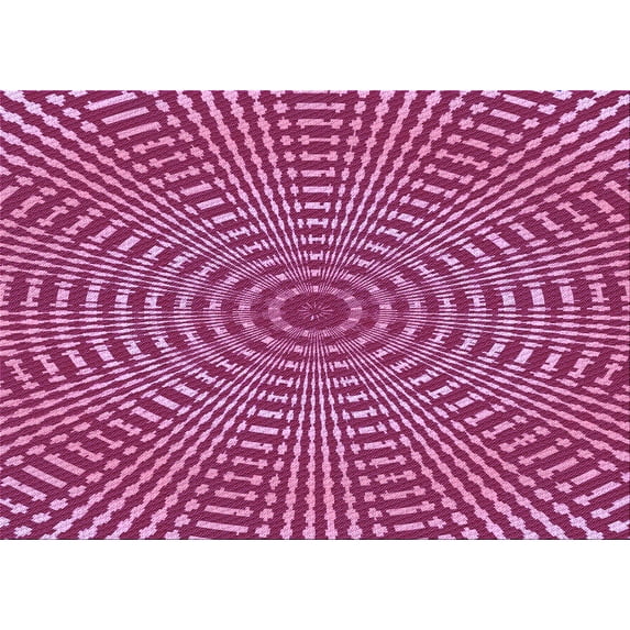 Ahgly Company Indoor Rectangle Patterned Raspberry Red Area Rugs, 2' x 3'