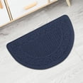 thumbnail image 4 of Semicircle Door Mat - Non Slip Entrance Rug - Water Absorbent Floor Mat for Bathroom/Kitchen - Modern Home Decor (25"x16", Blue), 4 of 6