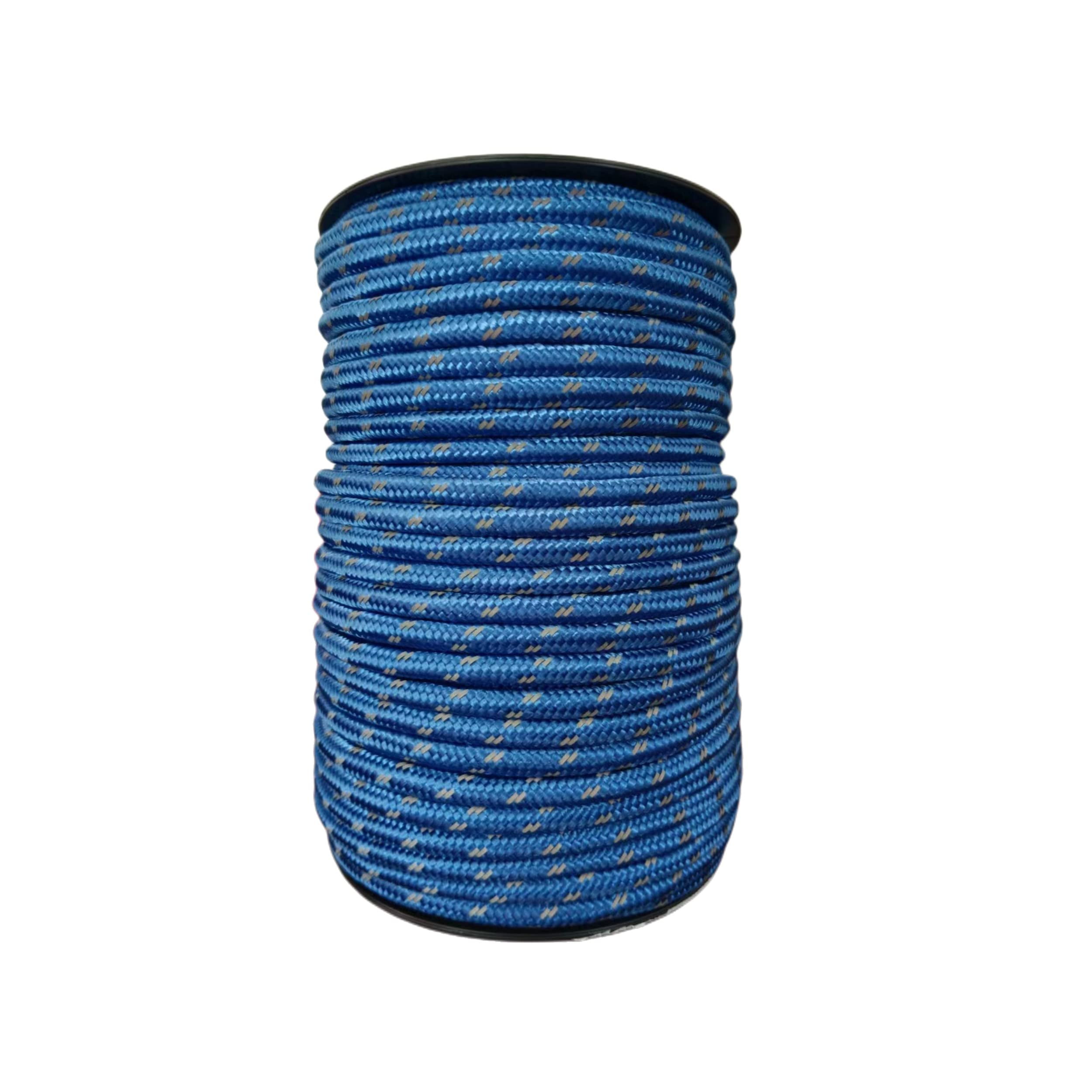 50M Outdoor Paracord 6MM Rope Reflective Cord Survival Rope Camping