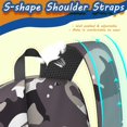 thumbnail image 3 of 17 Inch Lightweight Backpack,PVC Waterproof Oxford Fabric, Ergonomically Designed, with Large Capacity, Camouflage Print, 3 of 5