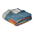 thumbnail image 2 of YAZAOO Travel Blanket Camping Blankets Fashion Fluffy Duo in Bloom Patten, 2 of 8