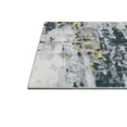 thumbnail image 6 of HR Abstract Area Rug - Non-Slip Rubber Backing, Polyester, Flat Texture, Gold Gray Silver,Multi-Color - Add Modern Elegance to Your Space with a Stunning Printed Design, 6 of 6
