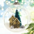 thumbnail image 3 of Snow Globe Ornament - Diorama Glass Globe Ornament Christmas Tree Holiday Decoration, 3 of 4
