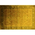 thumbnail image 1 of Ahgly Company Machine Washable Indoor Rectangle Oriental Yellow Industrial Area Rugs, 8' x 10', 1 of 4