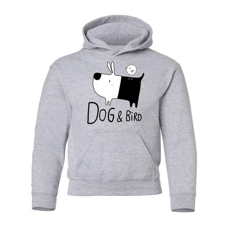 Dog And Bird Logo Hoodie Juniors -Image by Shutterstock, Large