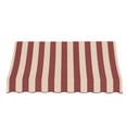thumbnail image 3 of Awntech 6.38 Ft Nantucket Curved Slope Fixed Awning Canopy (76.5in x 44in x 36in), Burgundy/Tan Stripe, 3 of 3