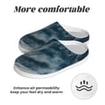 thumbnail image 6 of Wukai Mysterious Moonlit Mountains Print Women's Indoor Bedroom Slipper Slip On Shoes, Unisex House Shoes with Anti-Skid Sole for Men, Gift for Women Men-13, 6 of 7