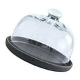 thumbnail image 3 of QUMONIN Ceramic Cake Plate with Dome Round Cake Stand Serving Platter, 3 of 8