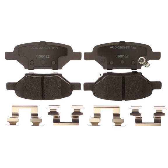 ACDelco Silver 14D1033CHF1 Ceramic Rear Disc Brake Pad Set Fits select: 2009-2012 CHEVROLET MALIBU, 2005-2007 CHEVROLET COBALT
