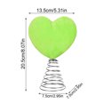 thumbnail image 3 of Green Plush Heart Shaped Spring Tree Top Ornament For St. Patrick's Day Valentine Day, 3 of 7