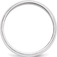 thumbnail image 2 of 14K White Gold 5mm Half-Round Band (Size 7) Made In United States whr050-7, 2 of 5