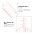 thumbnail image 3 of HEMOTON White Clothing Drawing Template Set for DIY Use 1 Set Plastic Rulers, 3 of 6