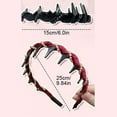 thumbnail image 6 of Dbuoem 3 Pcs Faux Pearl Headband Women Comfortable High Skull Shape Wide Hairband Retro Style Bridal Hair Accessory, 6 of 8